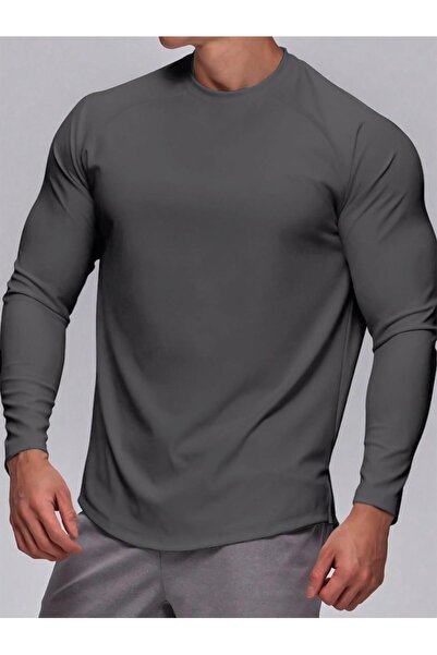 GHASSY CO. Ghassy Co. Men's Long Sleeve Cotton Reglan T-Shirt - Oval Cut