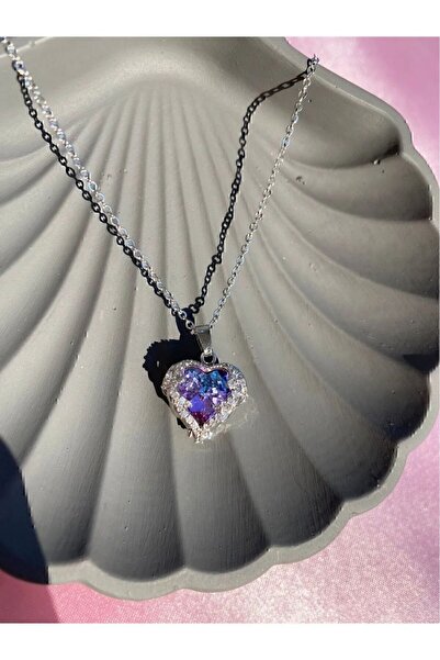 MiniPera Okyanusun Kalbi Çelik Kolye