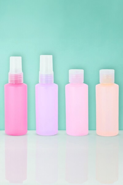 Miniso Renkli Seyahat Şişe Seti (4 adet)