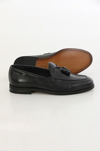 Faruk balkanas Klass Model Tassel Detailed Genuine Leather Loafer Shoes
