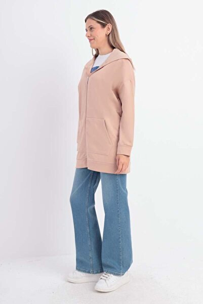 ALLDAY Σκούρο μπεζ-ζακέτα με φερμουάρ