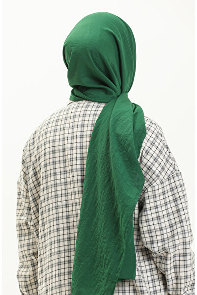 sefamerve Μαλακό βαμβακερό σάλι 2000-09 Emerald Green