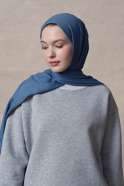 Qef Indigo Modal Shawl