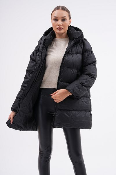 ROBA Black Waterproof down Jacket - Hooded and Pocket Zip Rbw-200