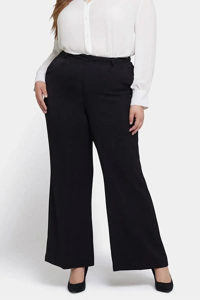 FOR ESRA BIG TREND Pantaloni de damă, cu talie înaltă, cu buzunare laterale, țesute cu picior spaniol, din material elastic