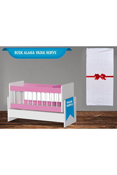temosan Sallanır Mavi Bebek Beşiği, Yataklı 45 X 100