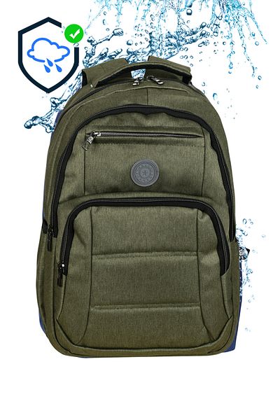 Bliss Γκρι Unisex Daily & School Backpack College Τσάντα με θήκη φορητού υπολογιστή