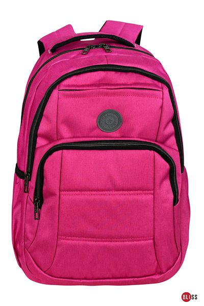 Bliss Ροζ Unisex Daily & School Backpack College Τσάντα με θήκη φορητού υπολογιστή