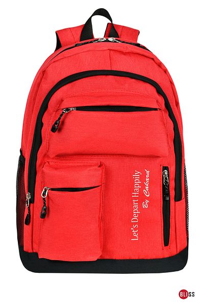 Bliss Orange Unisex Waterproof Multi-Pocket School & Travel Backpack with Laptop Compartment