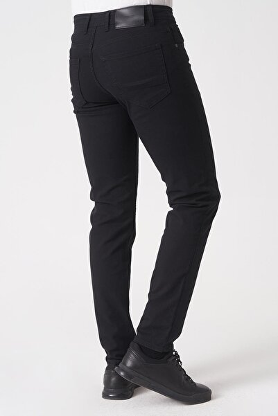 White Stone Fortaleza J2503 Slim Fit Mrv Pamuklu Jean Pantolon 5 Cep Siyah