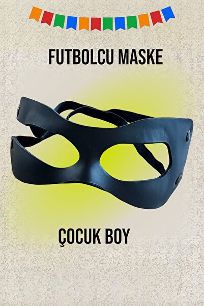 Outrock Futbolcu Maskesi Çocuk boy Siyah Mat Esnek Maske