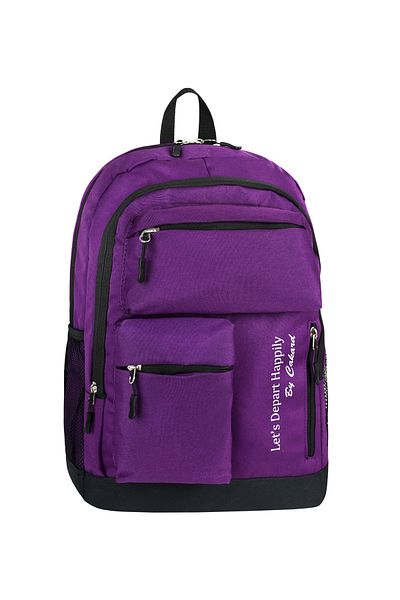 Bliss Purple Unisex Waterproof Multi-Pocket School & Travel Backpack with Laptop Compartment