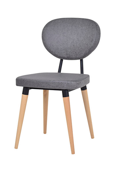 VİLİNZE Deniz Ahşap Naturel Ayak Mutfak Sandalyesi Sandalye