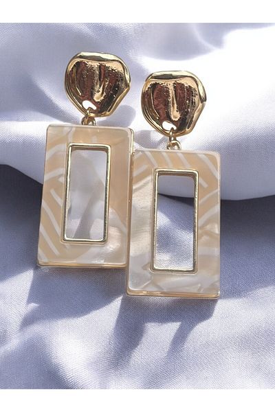 NAİFTAKIAKSESUAR Women's Colorful Acrylic Geometric Earrings