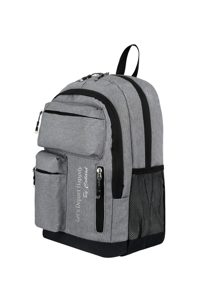 Bliss Gray Unisex Waterproof Multi-Pocket School & Travel Backpack with Laptop Compartment