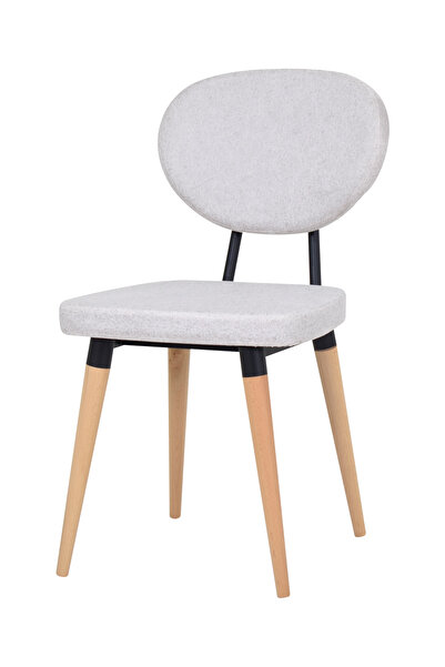 VİLİNZE Deniz Ahşap Naturel Ayak Mutfak Sandalyesi Sandalye