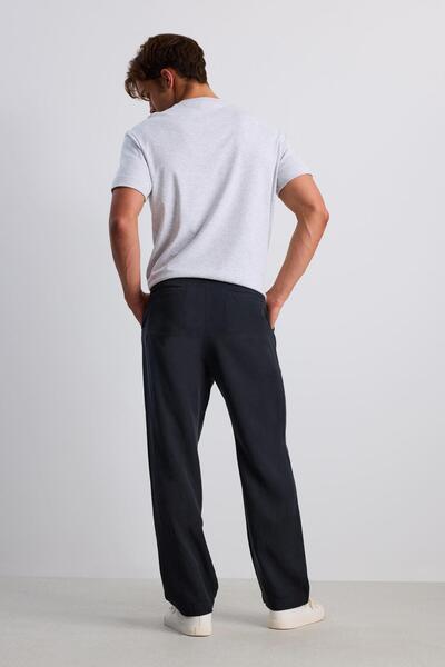 BABOKAH Dökümlü Geniş Paça Pantolon