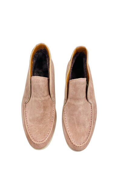 PİER LUCCİ New Banna Kadın Bot - Somon Süet Kürk