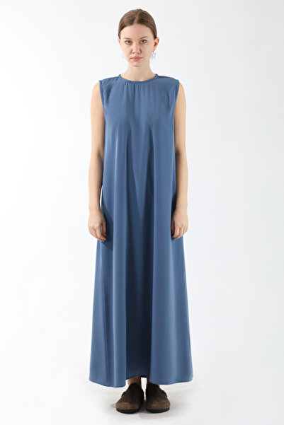 ZÜLAYS Indigo Zero Sleeve Long Lingerie Dress