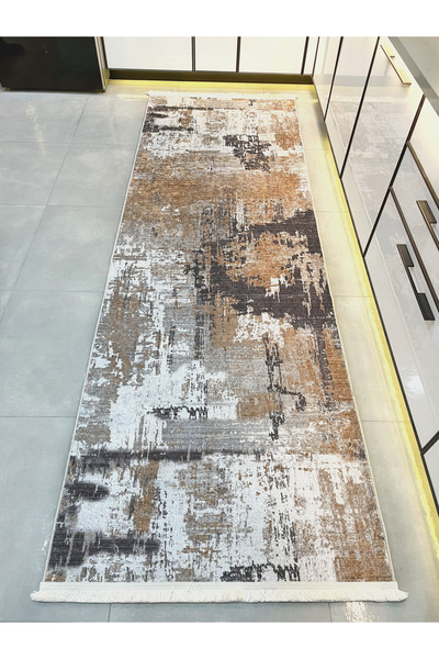 Brillant Yüksek Kalite - Kaymaz Taban Saçaklı Koridor Mutfak Salon Kesme Yoll...