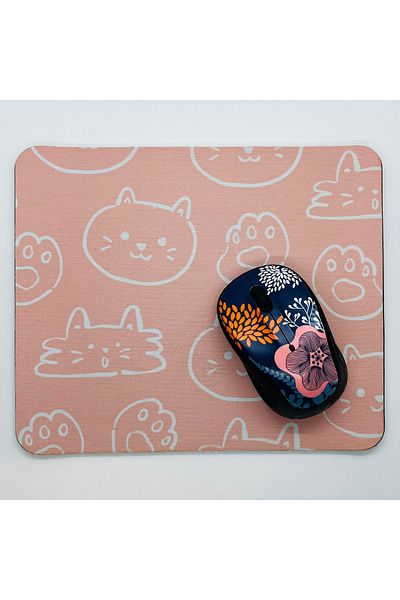 Duxy Cute Cat Mouse Pad, 21X17 Cm, Non-Slip Base, Comfortable and Soft Mousepad for Home, Office, and Gaming