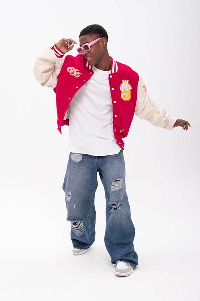 SaintGreyHills Richie  Bomber College Jacket
