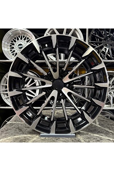 kormetal 18 inç 5x112 AUDİ VW UYUMLU Siyah Elmas Kesim Jant Modeli Audi (4 AD...