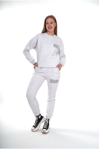 Butik TREND WE Σετ αθλητικής φόρμας με στάμπα με λαιμόκοψη
