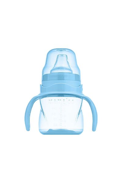 Mamajoo 160 ml Powder Blue Sippy-Stop Educational Cup with Handle - 6 Months