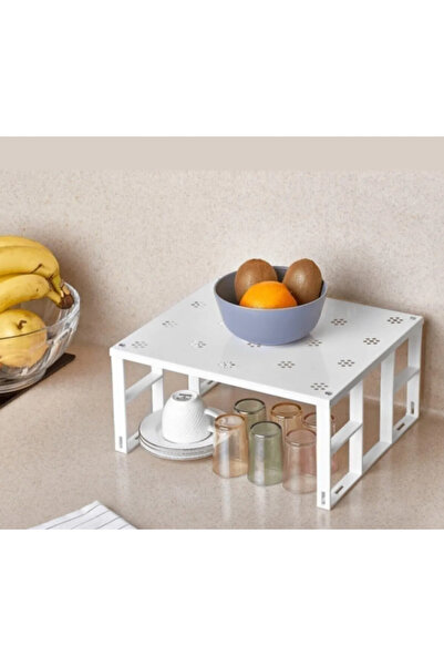 Genel Markalar Lüks Dolap Içi Raf Düzenleyici Beyaz 2 Adet