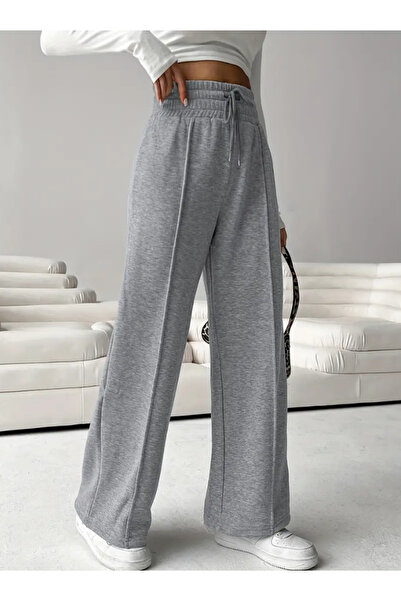 yx yustex sport Kadınlar için Önü Çımalı Bol Paça Rahat  Günlük Çok Yönlü Cep...