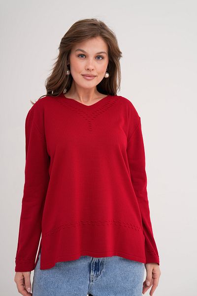 Lamierra Seasonal Knitwear Mother's Blouse
