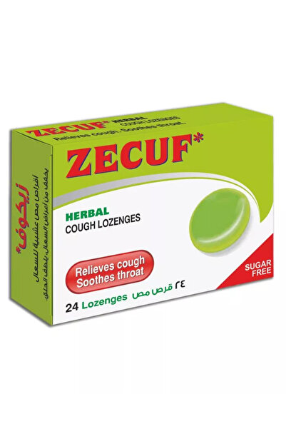 Zecuf أقراص استحلاب عشبية خالية من السكر 24 قرصًا