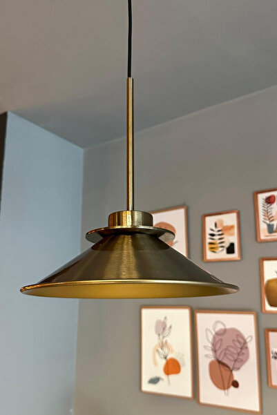 Bamyum Nantes Eskitme Rengi İnce Eskitme Başlık Metal Sarkıt Avize Modern Restoran Salon Retro Sarkıt Model