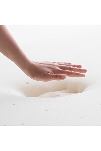 KOZZY HOME Liquid-Proof 100% Viscose Sleeping Pad (Medium Soft) 7 cm Thick, 2 Pillowcases as a Gift