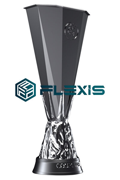 FLEXIS WE MAKE IT POSSIBLE FOR YOU UEFA AVRUPA LİGİ KUPASI MAKETİ 25 CM GERÇEKÇİ FUTBOL BÜYÜK BOY