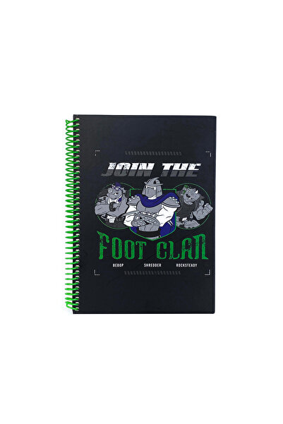 Space License Caiet cu copertă rigidă în spirală pentru țestoase Ninja