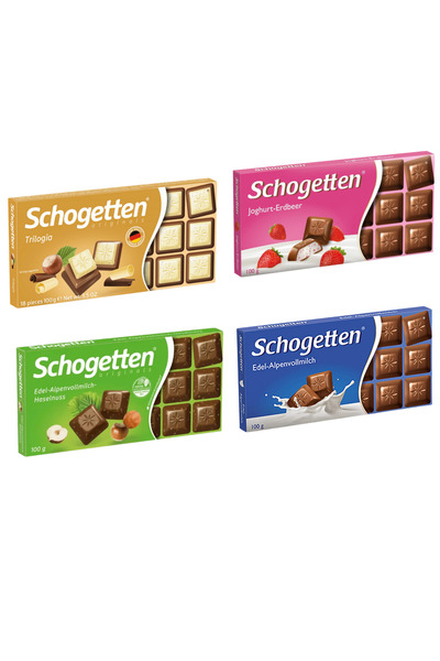 Schogetten Alman Çikolata 4 Çeşit 100 Gr