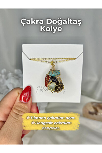 Elifsu Jewelry حزمة نموذج شقرا الأحجار ملفوفة حول قلادة