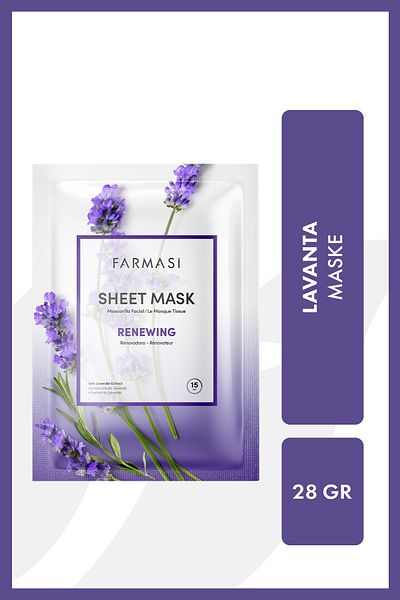 Farmasi 28 gr Renewing Lavender Paper Mask