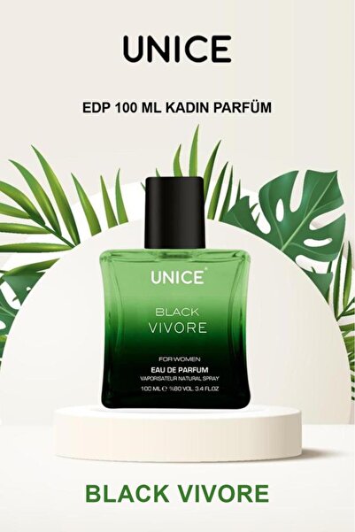Unice Black Vivore Yoğun Afrodizyak Etkili Çekici Tutkulu Kadınların Parfümü