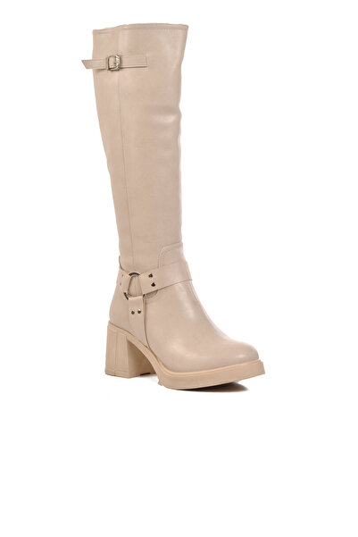 Pierre Cardin Cream Women's Boots