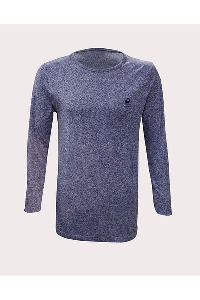 baim x Mânecă lungă sport pentru bărbați, fără sudură, mov Melange