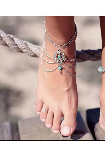 MODAMAYS Stylish and Elegant Chain Bead Women's Foot Shahmeran