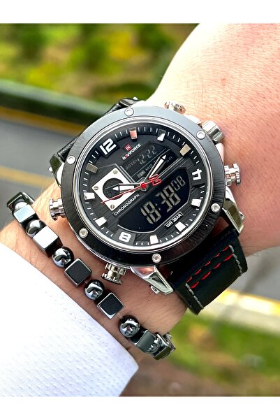 Naviforce Men's Wristwatch and Bracelet Gift