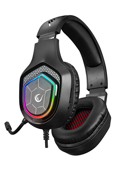 Rampage RM-K90 VECTOR Siyah RGB Led Type-C Gaming Mikrofonlu Oyuncu Kulaklığı Oyuncu Kulaklık