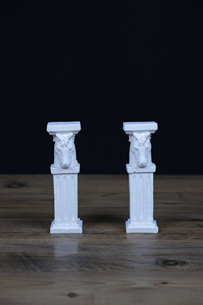 Dekor Atlı Sütun / Atlı Biblo / At Heykel