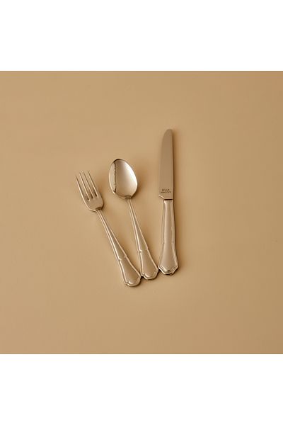 Bella Maison Torino 18 Piece Dessert Fork Spoon Knife Set Silver