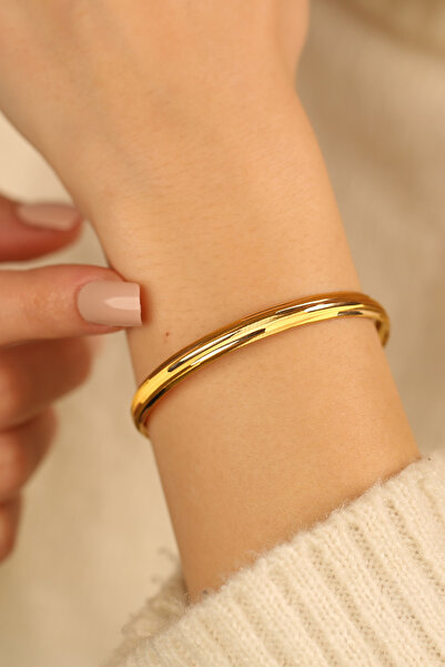 Çgk Çiğdem Gürel Kuyumculuk Çizgili Hediyelik Bilezik