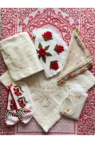 Şatilli Handmade Hediyelik çeyizlik bohça gelin kaynana bohça lif iğne oyalı ...